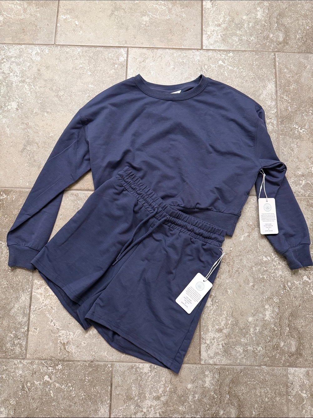NWT Cozy Gear Night Shadow Navy Matching Lounge Set – Size Medium